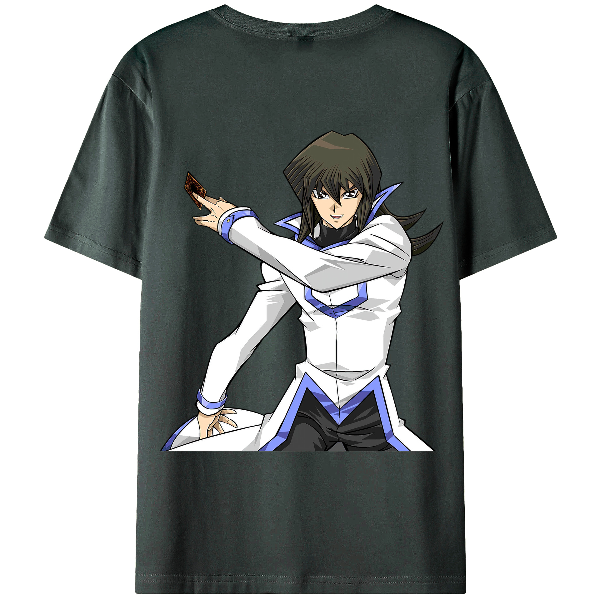 （画像用） 遊☆戯☆王 Yu-Gi-Oh! 綿100％ メンズ半袖Tシャツ（バックプリント） 通気性